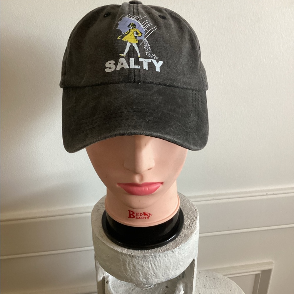 Salty Graphic Dark Grey Baseball Cap